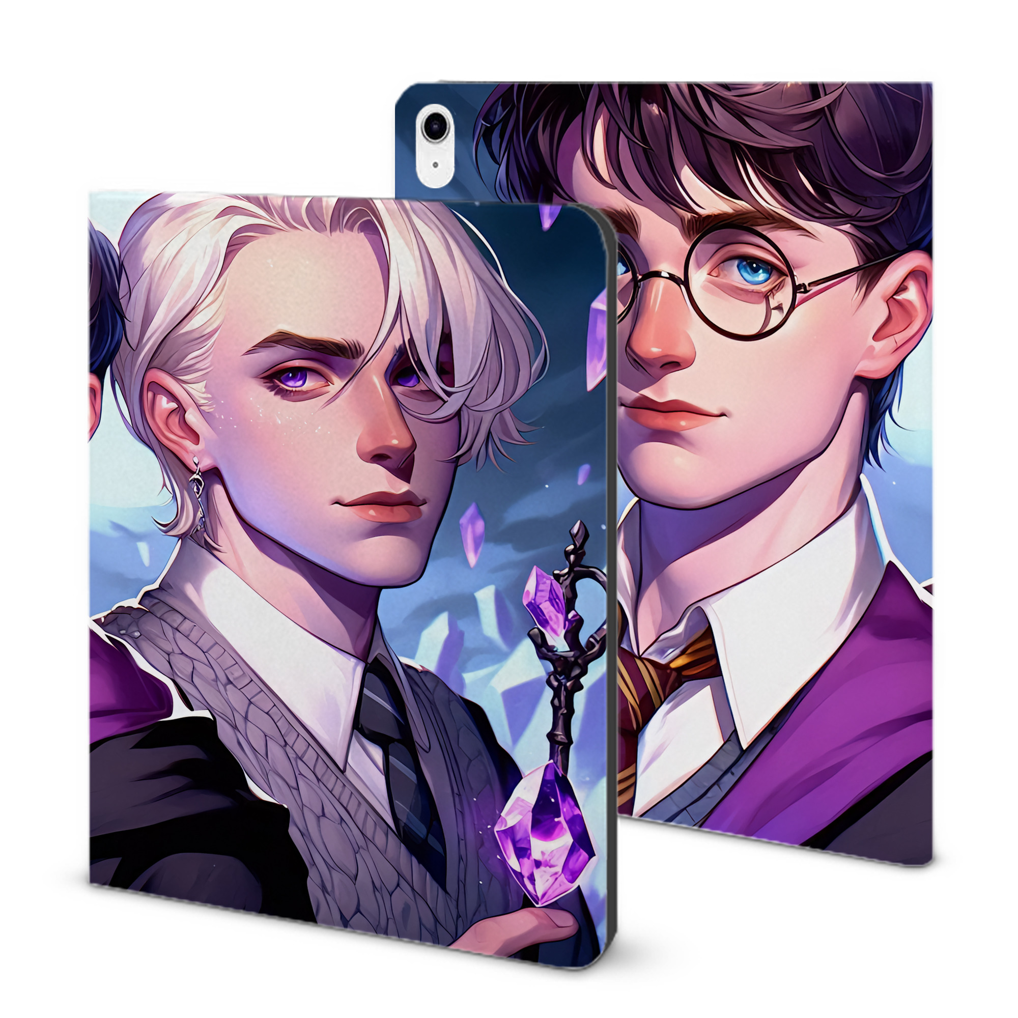 （画像用） Harry Potter ハリー・ポッターシリーズ IPad ケース ブック型 PUレザー TPU 耐衝撃 軽量 薄型 ペン収納なし 全面保護 IPad 各モデル対応